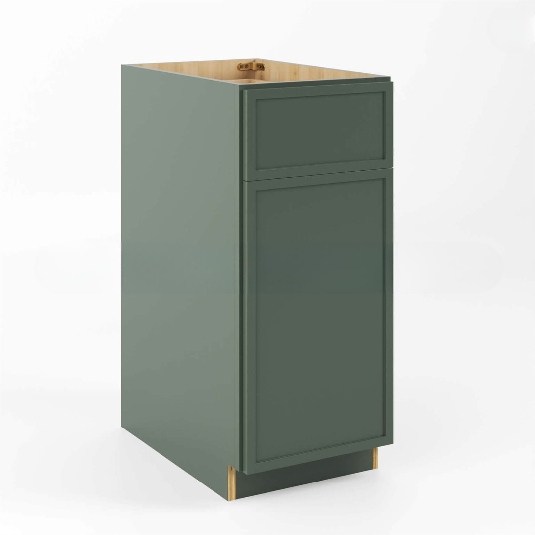 Slim Shaker Green Base Cabinet