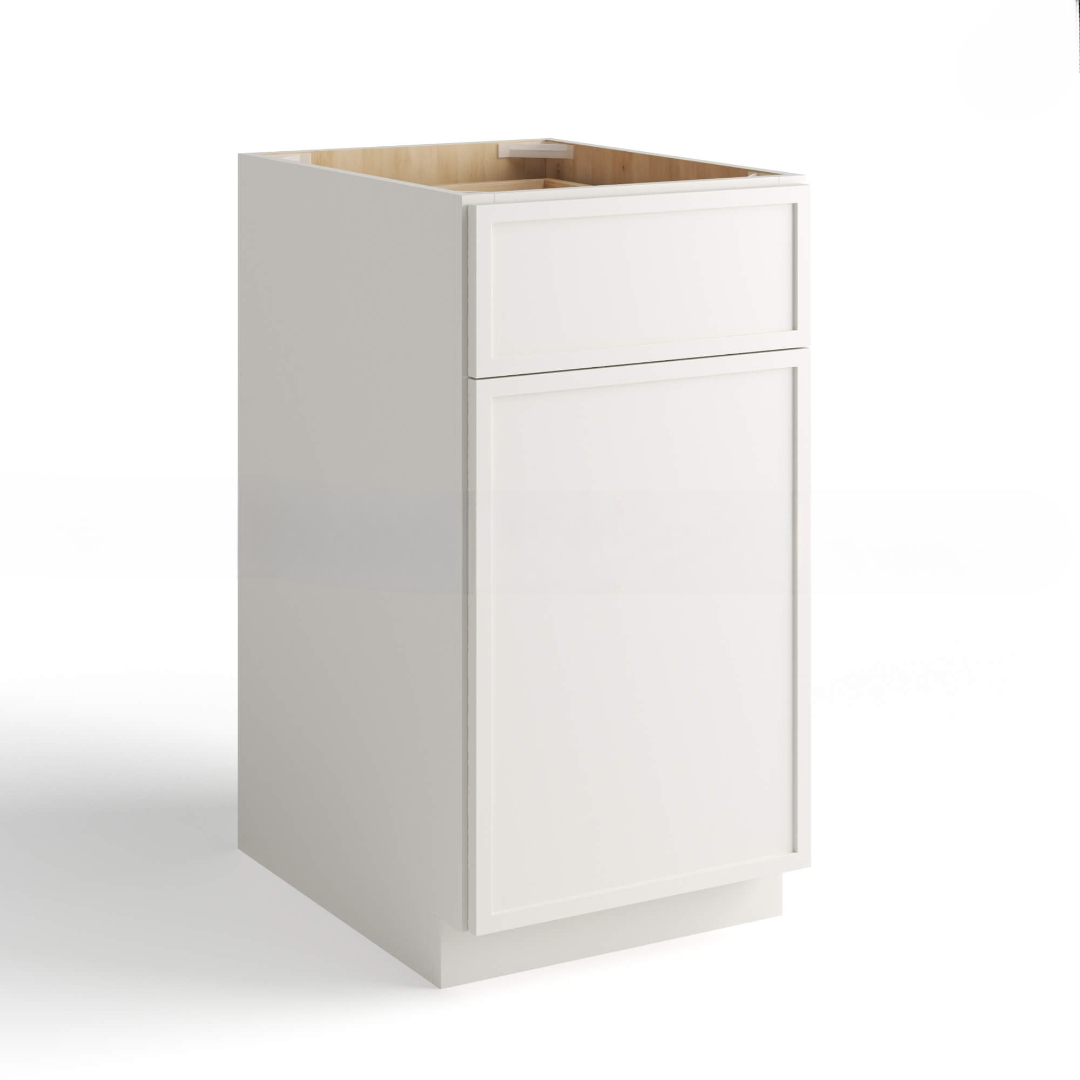 RTA Dove White Slim Shaker Cabinets