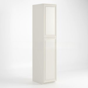 Charleston White Raised Panel 18″ W Two Single Door Utility Pantry Cabinet