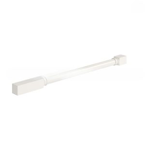 Charleston White Raised Panel Fluted Decorative Leg