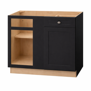 Black Shaker Blind Corner Base Cabinet (L/R interchangeable)
