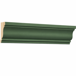 Slim Shaker Green Crown Moulding 3 5/8″ Tall