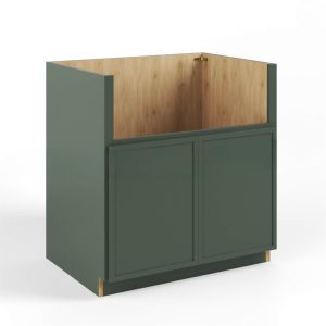 Slim Shaker Green Farm House Sink Base Cabinet